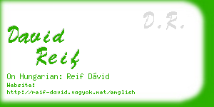 david reif business card